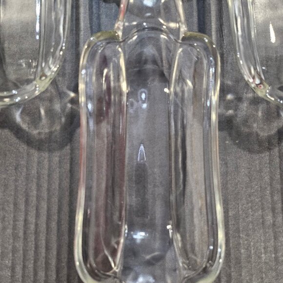 Vintage Indiana Glass Banana Split Dishes, Hot Dog Plates, Boat Dish Set of 4 - Picture 6 of 9